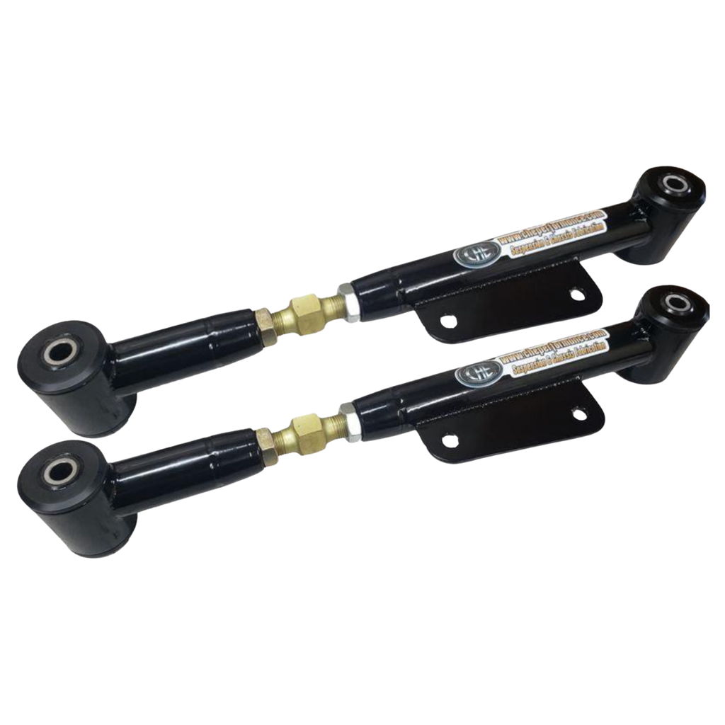Double Adjustable Thunderbird & Cougar Rear Lower Control Arms Without Spring Perch Part # CHE1HA (Black, With Swaybar)